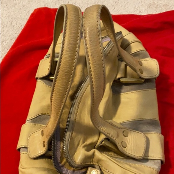 Authentic Jimmy Choo Leather and Suede Malena Bag - Picture 6 of 8